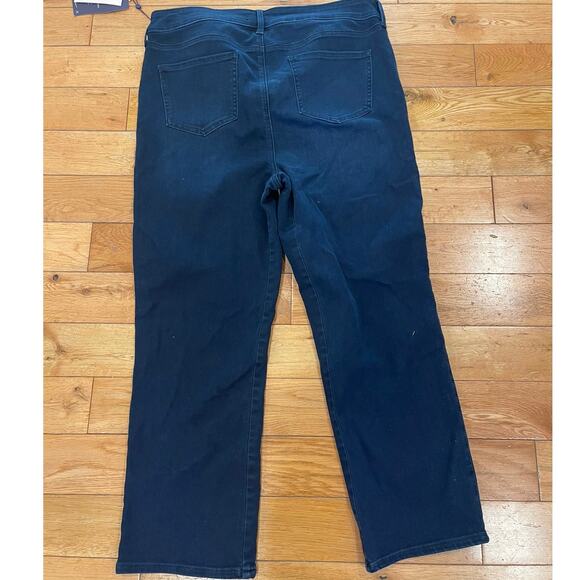 NYDJ Women's Straight Leg Jeans - Dark Blue - Picture 7 of 8